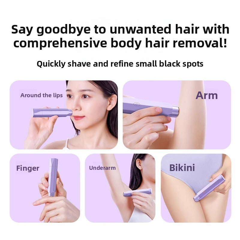 Rechargeable Double-Blade Electric Shaver for Women